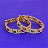 Antique Openable Bangles With Matte Gold Plating