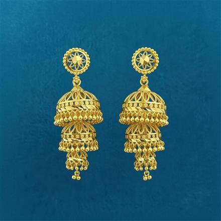 Antique Jhumki With Gold Plating