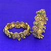Antique Openable Bangles With Matte Gold Plating