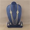 Antique Temple Necklace Set With Matte Gold Plating