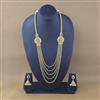 Antique Temple Necklace Set With Matte Gold Plating