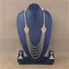 Antique Temple Necklace Set With Matte Gold Plating