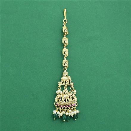 Antique Classic Tikka With Matte Gold Plating