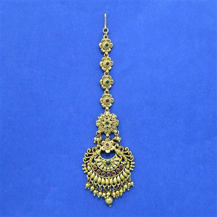 Antique Classic Tikka With Matte Gold Plating