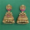 Antique Temple Earring With Matte Gold Plating