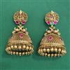 Antique Temple Earring With Matte Gold Plating