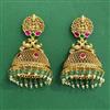 Antique Temple Earring With Matte Gold Plating