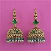 Antique Jhumki with Matte Gold Plating