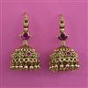Antique Jhumki with Matte Gold Plating