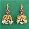 Antique Jhumki with Matte Gold Plating