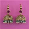 Antique Jhumki with Matte Gold Plating