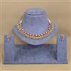 Antique Classic Necklace Set With Matte Gold Plating