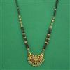 Antique Classic Mangalsutra With Matte Gold Plating