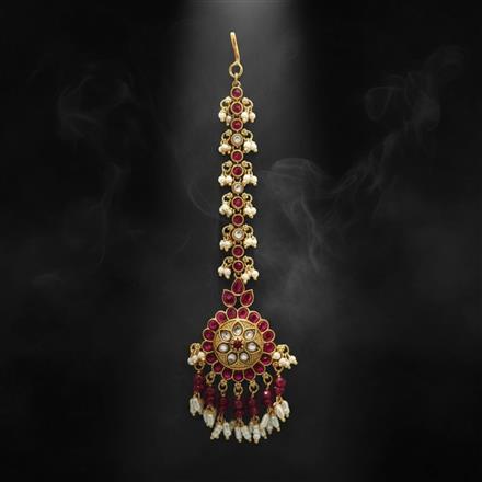 Antique Classic Tikka With Matte Gold Plating