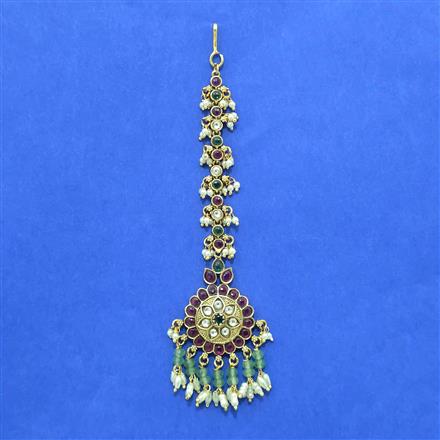 Antique Classic Tikka With Matte Gold Plating