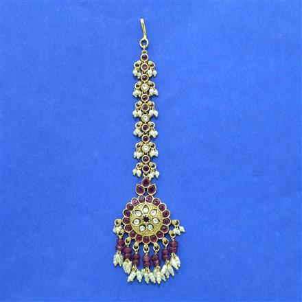 Antique Classic Tikka With Matte Gold Plating