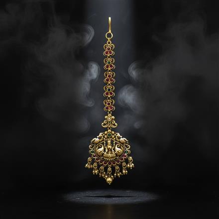 Antique Classic Tikka With Matte Gold Plating
