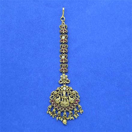 Antique Classic Tikka With Matte Gold Plating