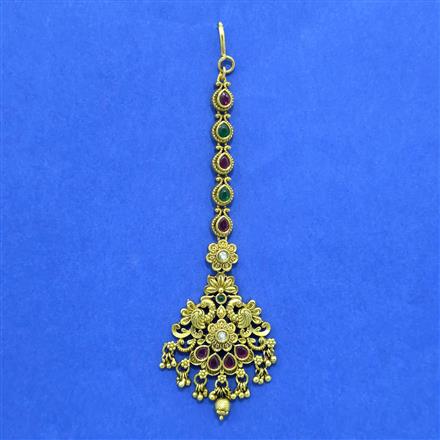 Antique Classic Tikka With Matte Gold Plating