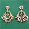 Antique Moti Earring With Matte Gold Plating