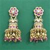 Antique Jhumki With Matte Gold Plating