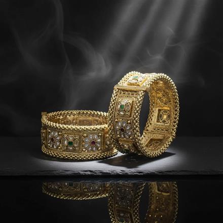 Antique Openable Bangles With Gold Plating