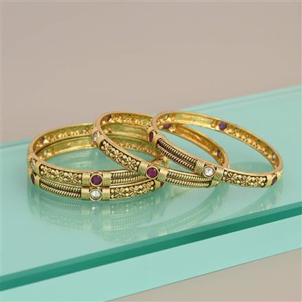 Antique Classic Bangles With Gold Plating
