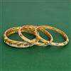 Antique Classic Bangles With Matte Gold Plating
