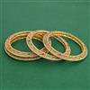 Antique Classic Bangles With Matte Gold Plating