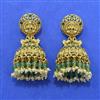 Antique Jhumki With Matte Gold Plating