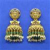 Antique Jhumki With Matte Gold Plating
