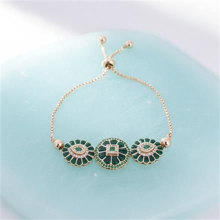 Antique Adjustable Bracelet With Carat Gold Plating