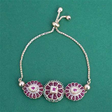 Antique Adjustable Bracelet With Carat Gold Plating