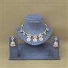Antique Classic Necklace Set With Matte Gold Plating