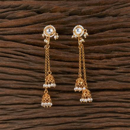 Antique Pearl Earring With Gold Plating