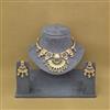 Antique Classic Necklace Set With Matte Gold Plating