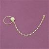 Antique Moti Nose Ring With Gold Plating