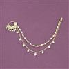 Antique Moti Nose Ring With Gold Plating