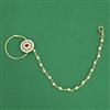 Antique Moti Nose Ring With Gold Plating