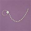 Antique Moti Nose Ring With Gold Plating