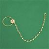 Antique Moti Nose Ring With Gold Plating