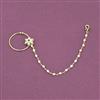 Antique Moti Nose Ring With Gold Plating