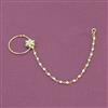 Antique Moti Nose Ring With Gold Plating