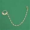 Antique Moti Nose Ring With Gold Plating