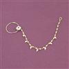 Antique Moti Nose Ring With Gold Plating