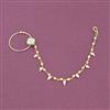 Antique Moti Nose Ring With Gold Plating