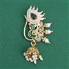 Antique Moti Nose Ring With Gold Plating