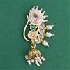 Antique Moti Nose Ring With Gold Plating