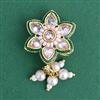 Antique Moti Nose Ring With Gold Plating