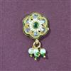 Antique Moti Nose Ring With Gold Plating